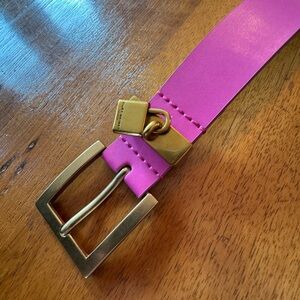Kurt Geiger Pink and Gold Belt